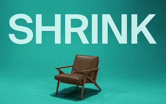picture of chair with the word shrink above it