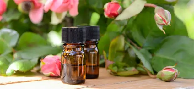 essential oils and flowers