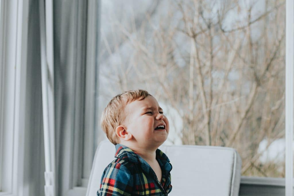 Reducing your childs fear of fireworks child crying