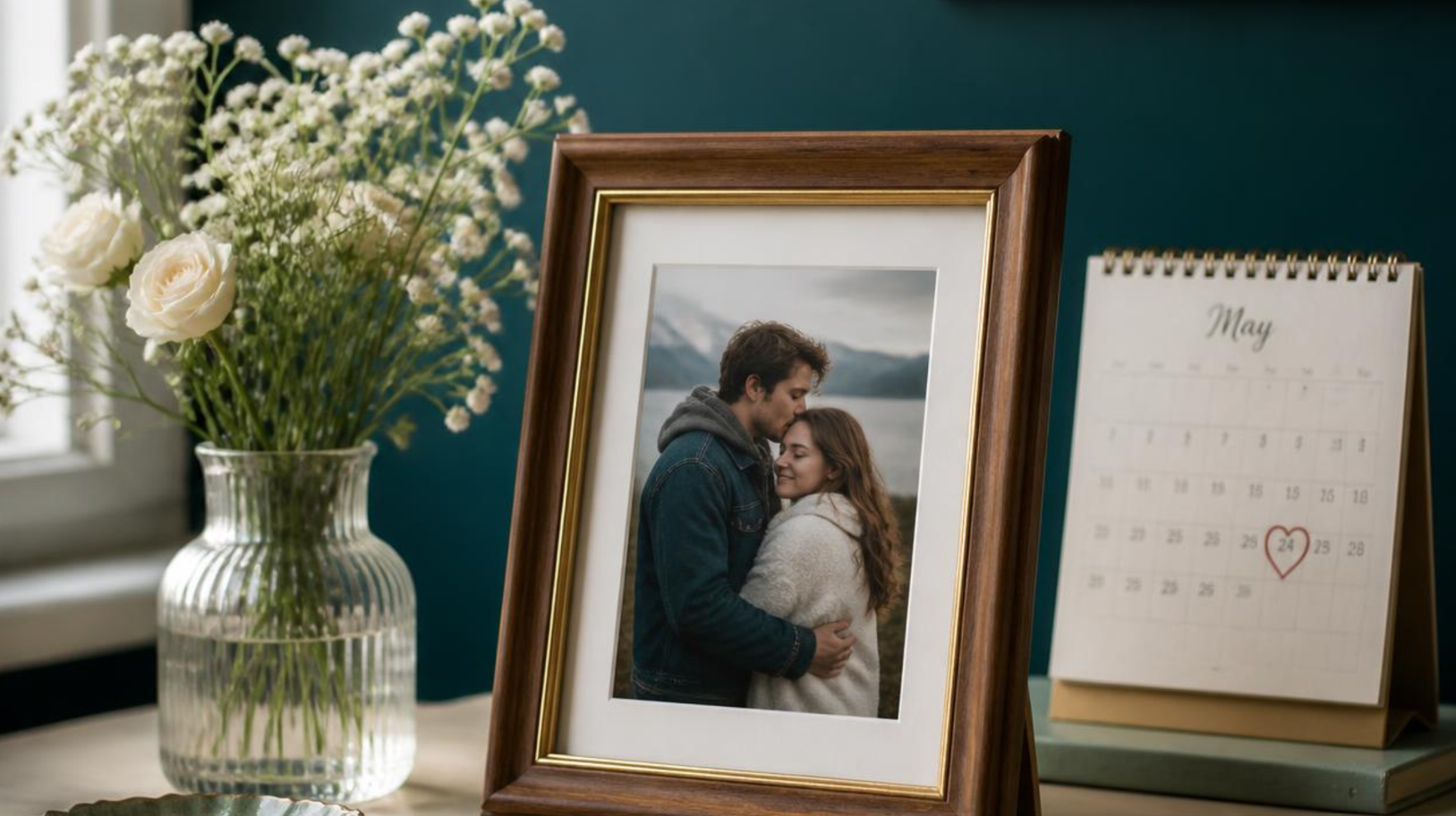 Grief Support: How Can Counseling Help You Cope With Loss? Framed photo and flowers representing remembrance after a loss