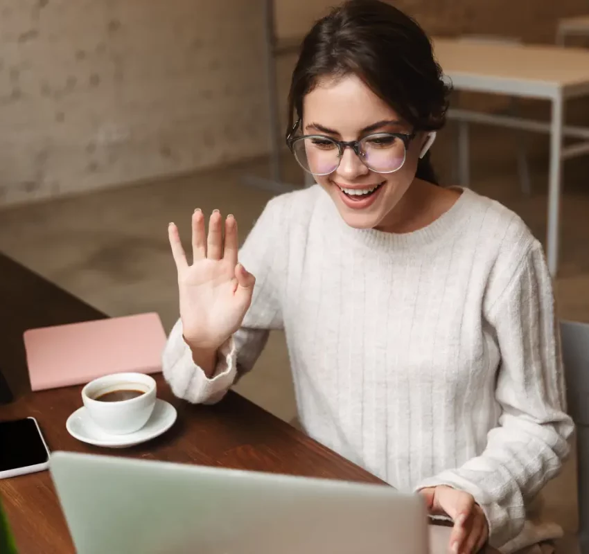 A woman in a session, online therapy for caregivers