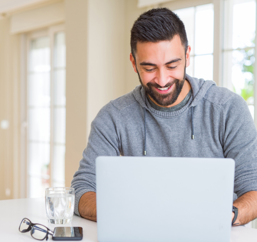 Find relief with online men's therapy