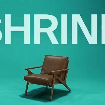 picture of chair with the word shrink above it