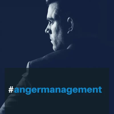 banner for anger management profile of man