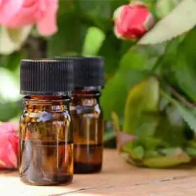 essential oils and flowers